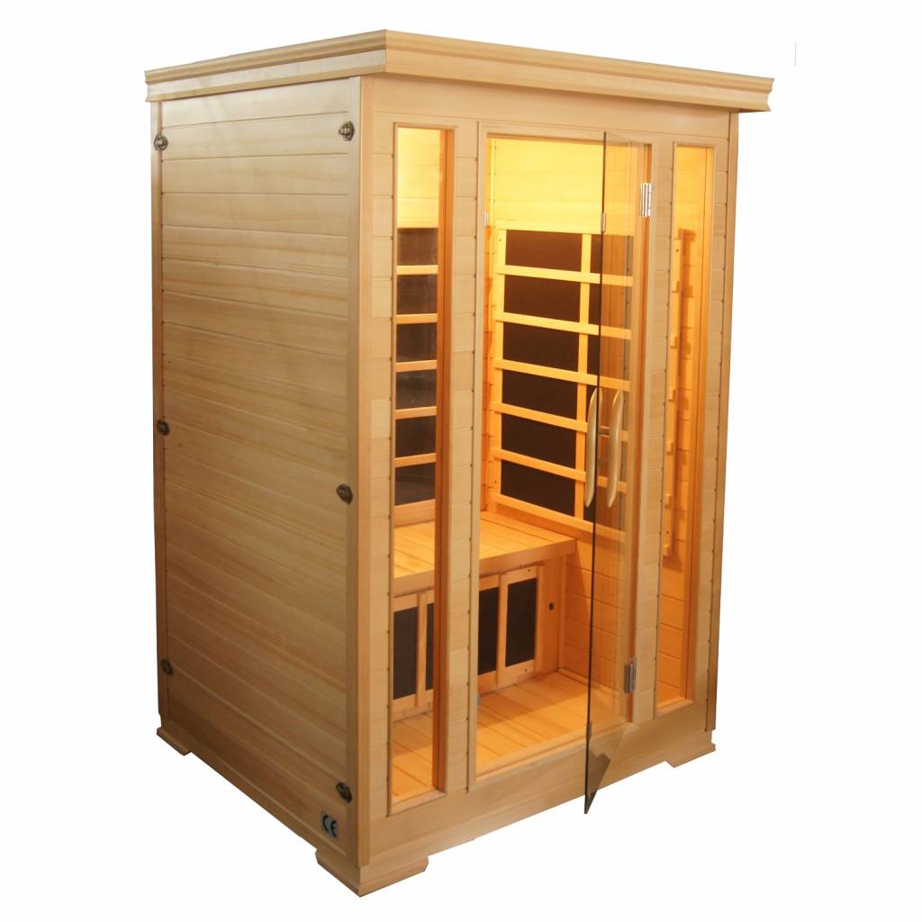 Luxe Wantrouwen Beter Infrarood Sauna Comfort 125X120 Cm 1850W 2 Persoons | Sauna - Megadump Tiel