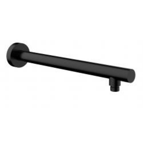 luxe douche-arm rond muurbev.45cm zwart 