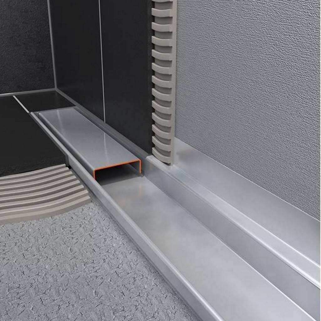 Easy Drain RVS Douchegoot Compact 50 Muurgoot Zero 70 t/m 120cm