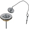 Complementos Afvoerplug zonder overloop Messing stop met ketting 13463910