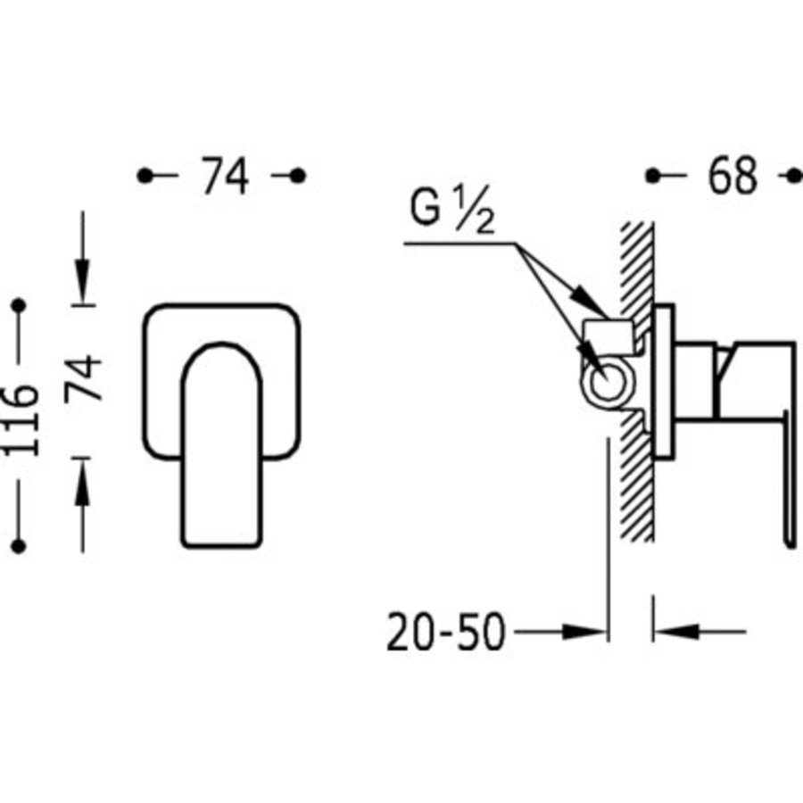 Loft Inbouwmengkraan 20017701