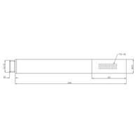 Chroom Messing Handdouche Vierkant 1/2"