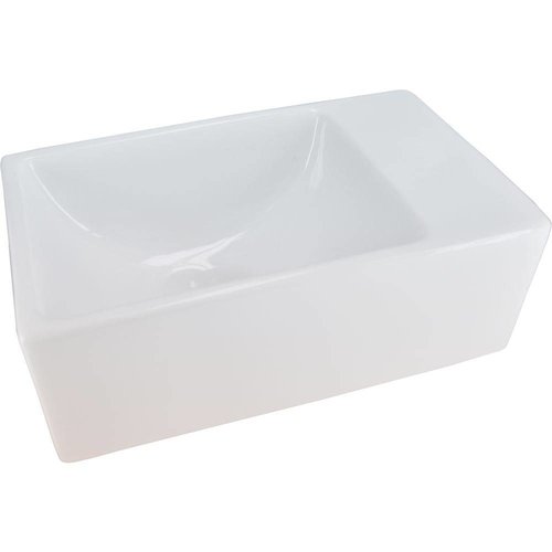 Ronlado Keramisch Fontein Xxs 30,5X18X11 Cm Zonder Kraangat Wit 