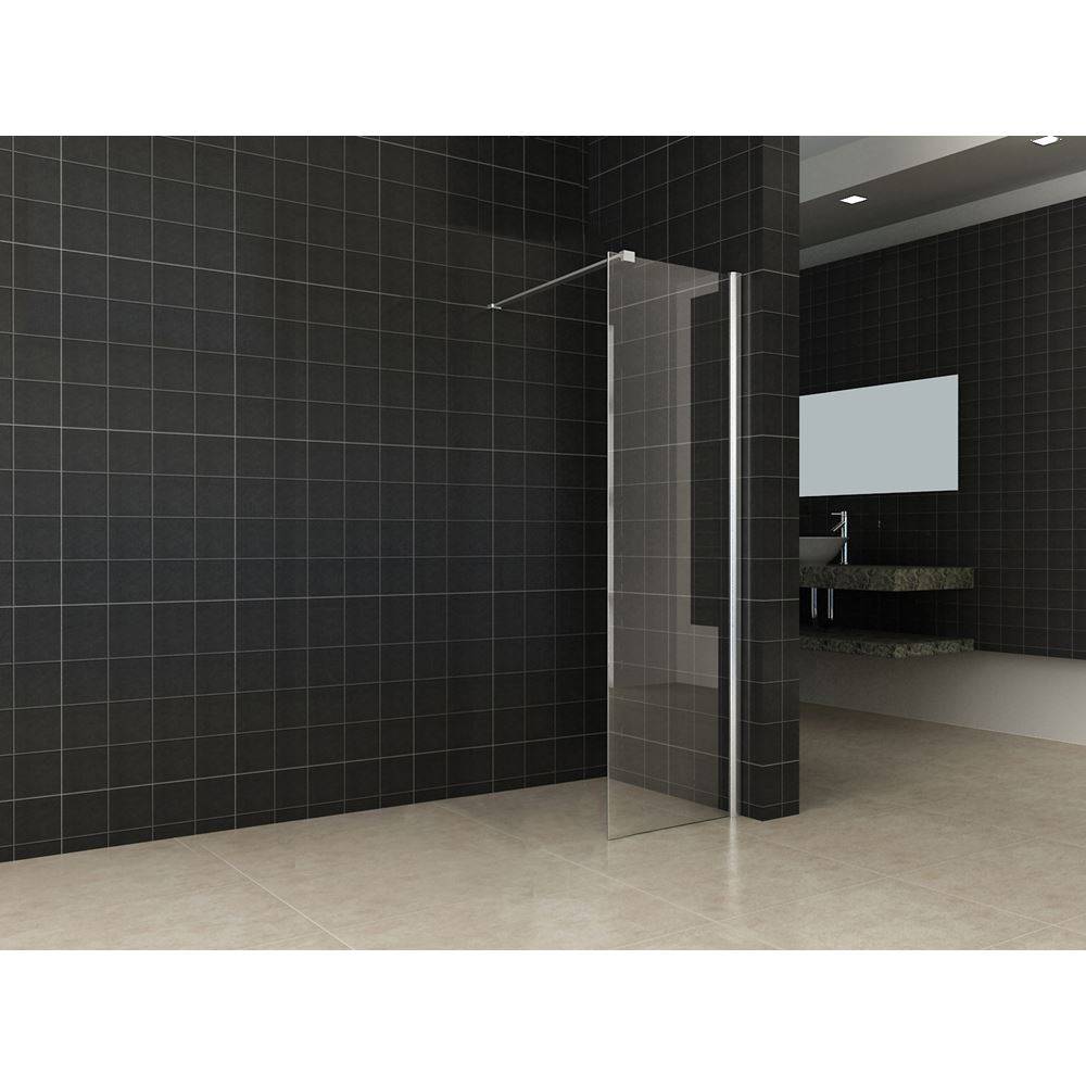 Inloopdouche Met Muurprofiel 50X200 cm En 10 mm Nano Anti Kalk Glas Aqua Splash