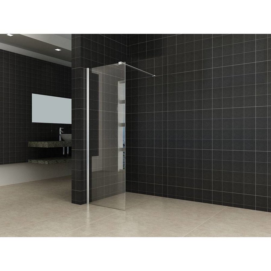 Inloopdouche Met Muurprofiel 60X200 Cm En 10 Mm Nano Anti Kalk Glas