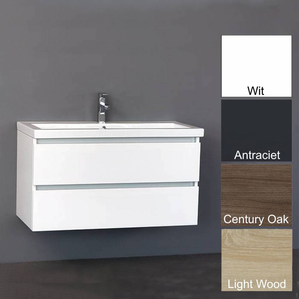 Aqua Royal Badmeubel Trend Keramiek 100 Cm In 4 Kleuren Leverbaar aqua royal kopen in de aanbieding