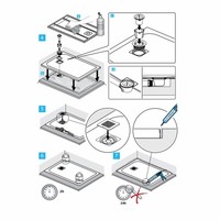 Douchebak Ultra Flat Solid Rechthoek Grijs