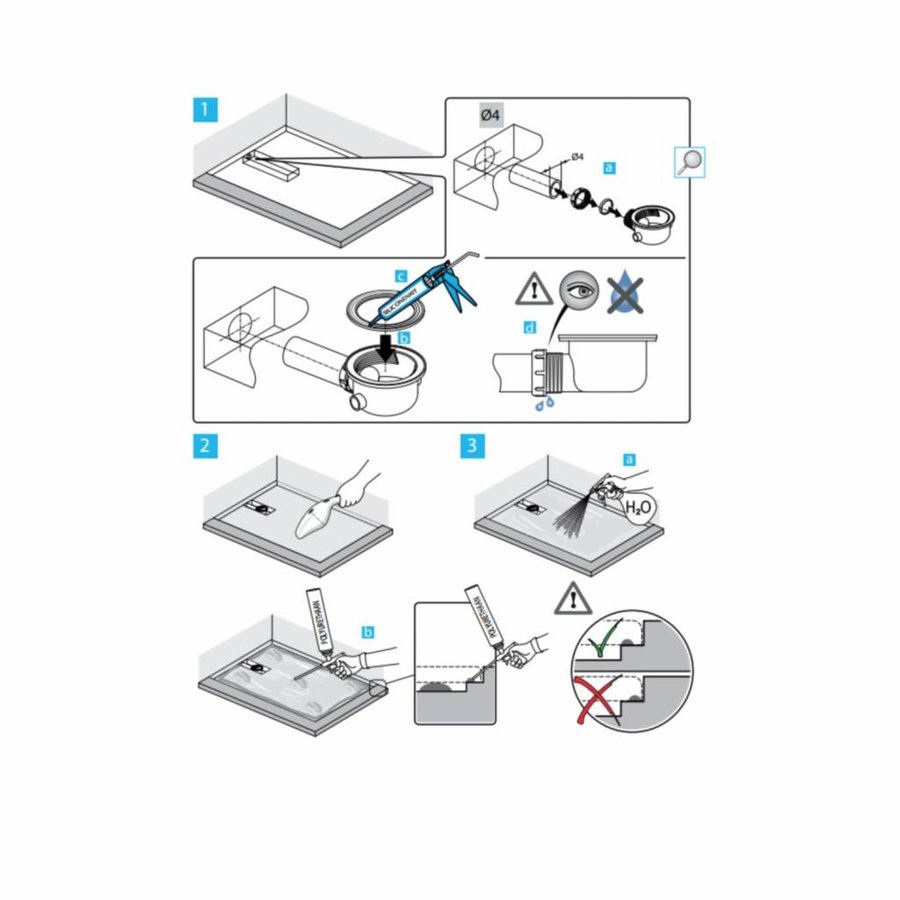 Douchebak Ideal Standard Ultra Flat Solid Vierkant (in 3 afmetingen) Grijs