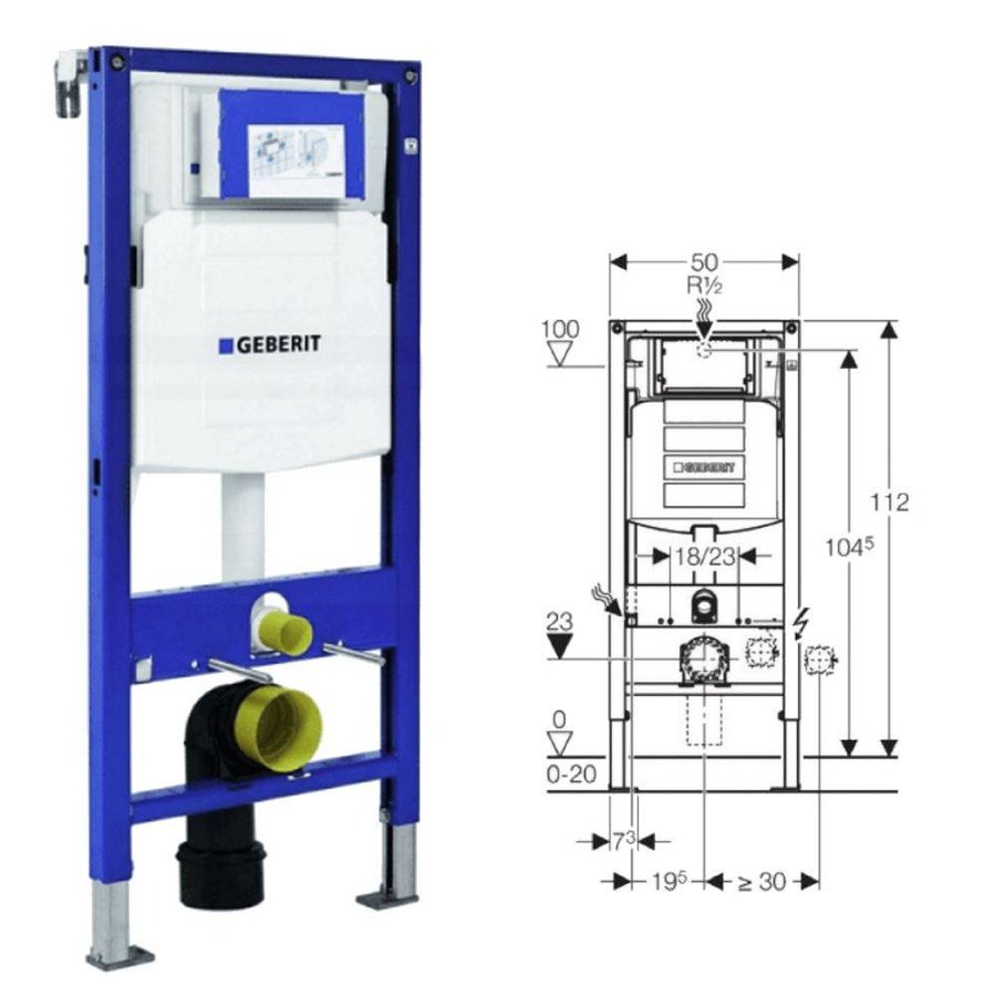 UP320 Toiletset 44 Grohe Sensia Complete Douchewc Met Drukplaat