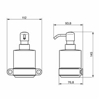 Zeepdispencer Haceka Ixi Glas en RVS