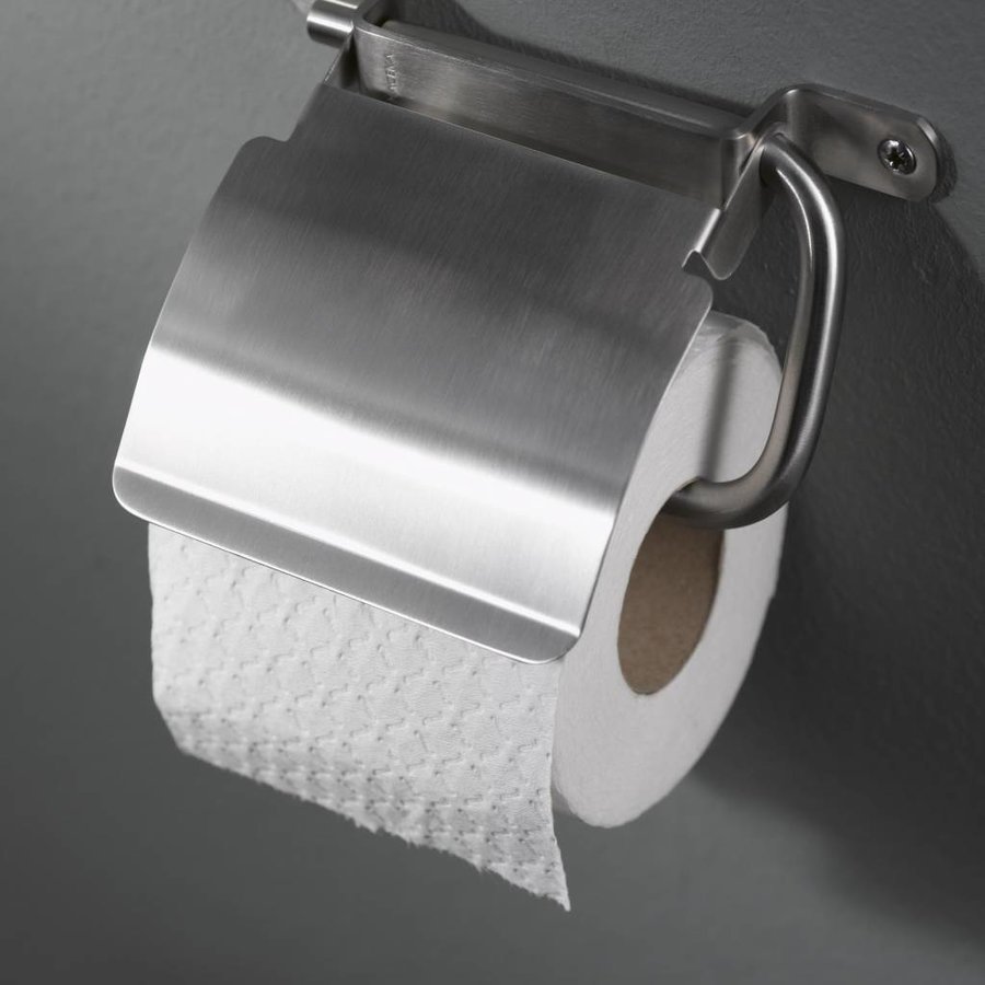 Toiletrolhouder Haceka Ixi met Klep RVS