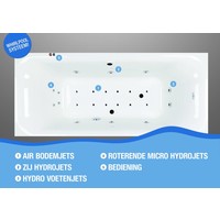 New Grandola Whirlpool 180X80X60/65 Cm Inclusief Led Buttons