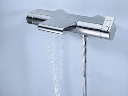 Grohe New Grohtherm 2000 Badthermostaat 15 Cm Met Koppelingen En Tray Chroom