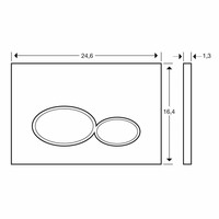 UP320 Toiletset 13 Idevit Alfa Matzwart Rimfree Met Matzwarte Drukplaat