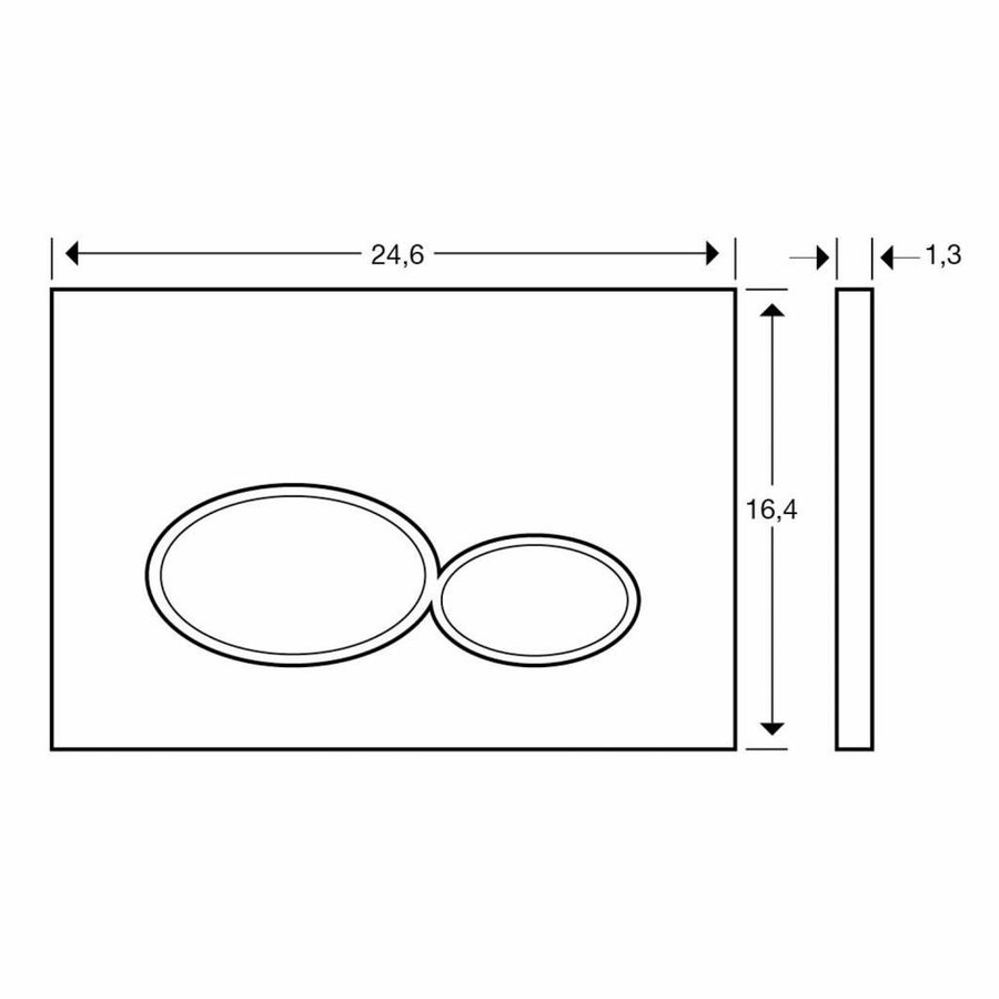 UP320 Toiletset 36 Aqua Splash Vesta  Rimless Met Matzwarte Drukplaat