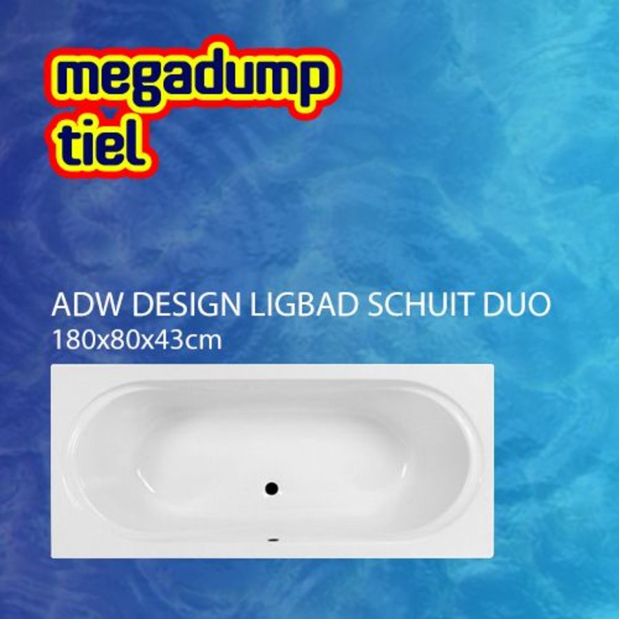 Ligbad Schuit Duo 180X80X43 Cm