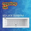 Aquasound New Grandola Whirlpool 180X80X60/65 Cm Inclusief Led Buttons