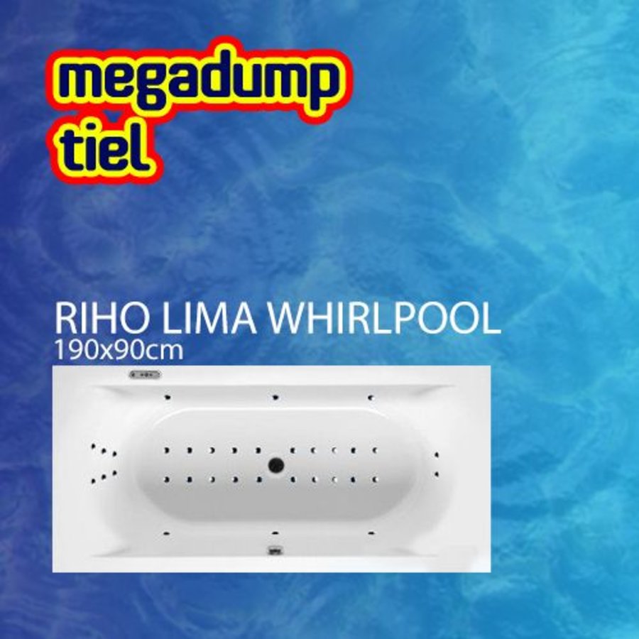 Ligbad Lima 190X90X46 Cm Sportpakket Deluxe Whirlpool