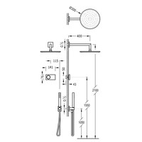 Elektronische Douchethermostaat Set Type 14