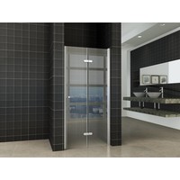 Wiesbaden vouwbare nisdeur 1000x2020 rechts 8mm NANO glas