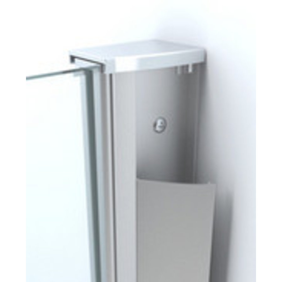 Wiesbaden inloopdouche + muurprof.1400x2000  8mm NANO ged.matglas