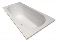 Wiesbaden Portus RD inbouw ligbad 190*90*49 cm wit DUO