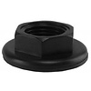Zwarte bevestigingsmoer + pakking tbv Toiletkr. 1/2''