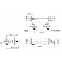 Wiesbaden Universal therm.douchekraan 12cm