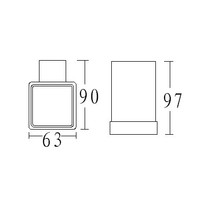 Wiesbaden Eris los glas tbv glashouder 28.4001
