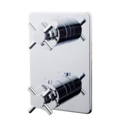 Wiesbaden Cross afbouwdeel therm. 2 weg chroom 