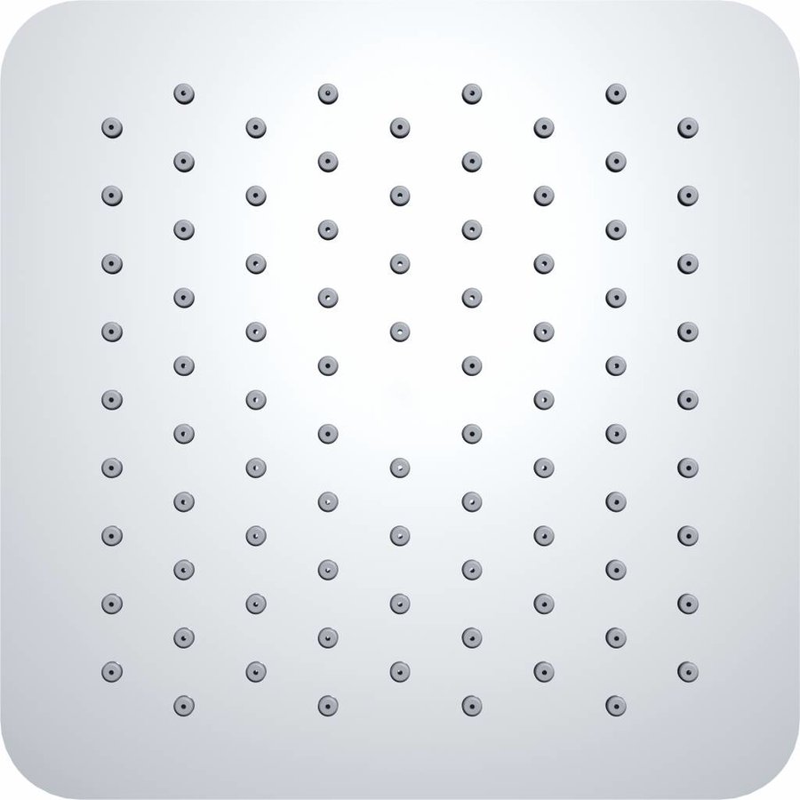 Wiesbaden UFO Luxe hoofddouche vierkant 200mm Ultra plat chroom