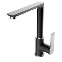 Wiesbaden Casma ��nhendel-keukenmengkraan zwart/chroom