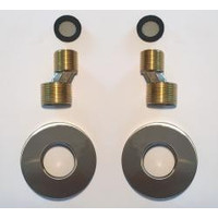 Wiesbaden Rio set S-kopp.+ rozet 1/2''x3/4'' geb.staal