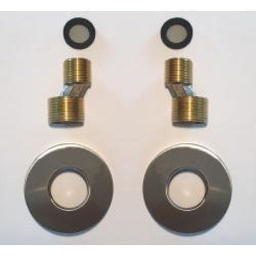 Wiesbaden Rio set S-kopp.+ rozet 1/2''x3/4'' geb.staal 