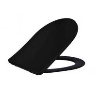 Wiesbaden Shade Slim toiletzitting + deksel one-touch mat-zwart