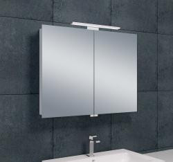 Wiesbaden Luxe spiegelkast +Led verlichting 80x60x14 cm
