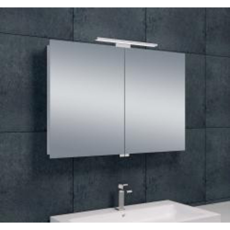 Wiesbaden Luxe spiegelkast +Led verlichting 90x60x14cm