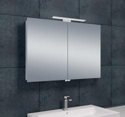 Wiesbaden Luxe spiegelkast +Led verlichting 90x60x14 cm