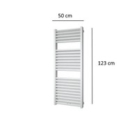 Designradiator Plieger Imola 802 Watt Middenaansluiting 123x50 cm Wit