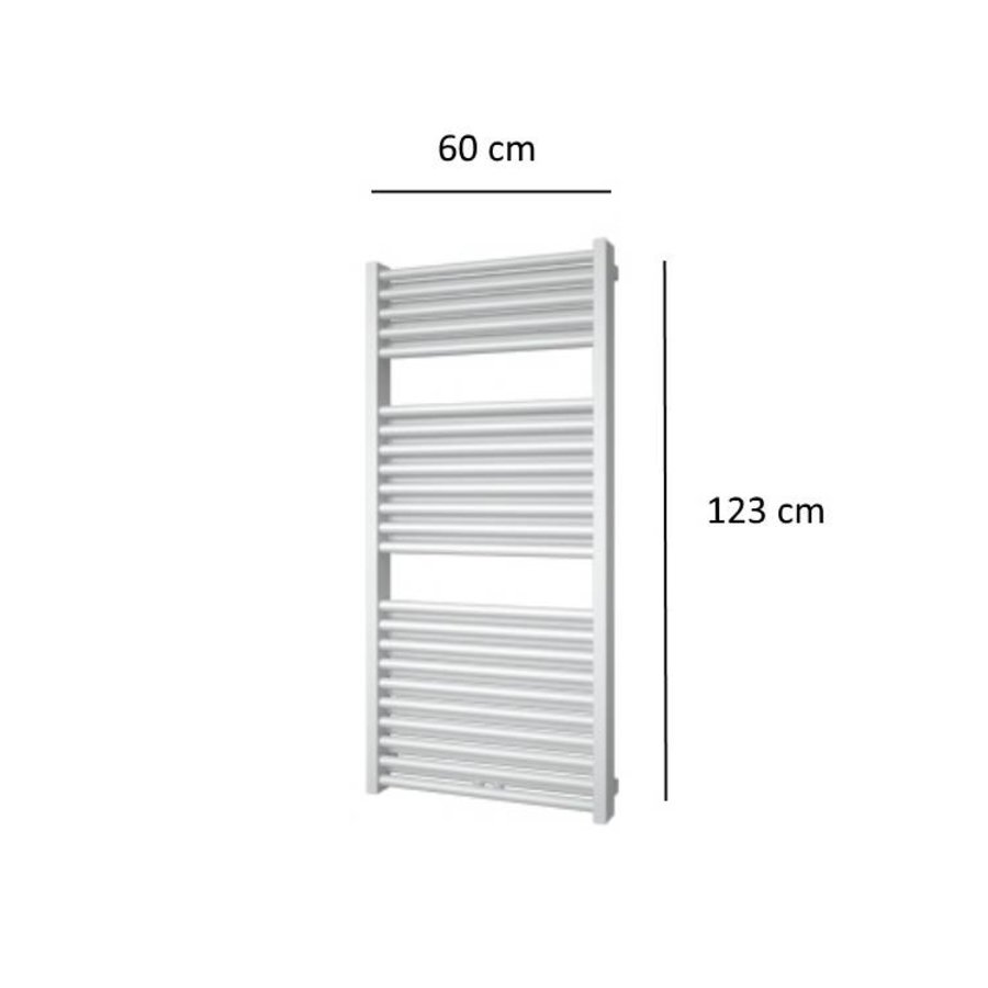 Designradiator Plieger Imola 943 Watt Middenaansluiting 123x60 cm Wit