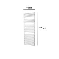 Designradiator Plieger Florian 1046 Watt Vier Aansluitpunten 171x60 cm Wit