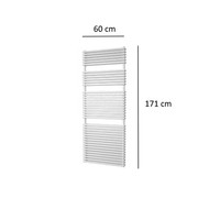 Designradiator Plieger Florian Dubbel 1366 Watt Vier Aansluitpunten 171x60 cm Wit