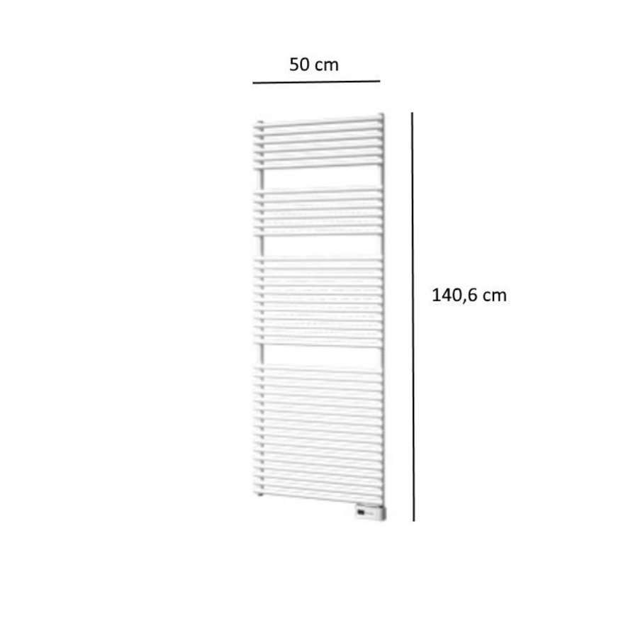 Designradiator Plieger Florian Elektrisch 800 Watt 140,6x50 cm Wit