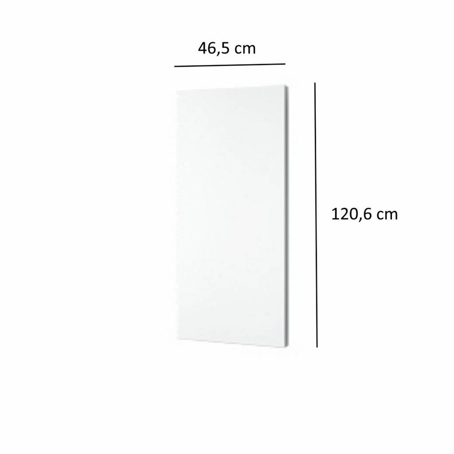 Designradiator Plieger Perugia 549 Watt Middenaansluiting 120,6x45,6 cm Wit