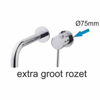 Rozet 75mm tbv kraangedeelte 29.4111 chroom