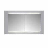 Spiegelkast Sanicare Qlassics Ambiance 70 cm 2 Deuren Antraciet