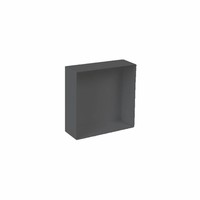 Inbouwnis Plieger Waterproof Voor In Wand 30x30 cm RVS Mat Zwart (zonder flens)