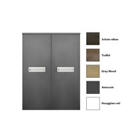 Kolomkast Sanicare Q2/Q3/Q8 2-Deurs Soft-Closing Alu Greep 90x67x32 cm Truffel