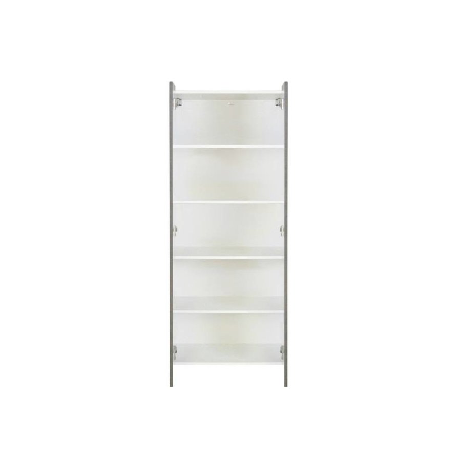Kolomkast Sanicare Q1/Q4/Q12 2-Deurs Soft-Closing Chromen Greep 160x67x32 cm Schots-Eiken