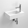 Clou Fontein Clou Flush 2 36x24.5x9cm Keramiek Glans Wit (Met Kraangat Rechts)